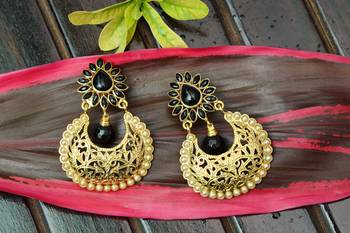 Black onyx earrings 1