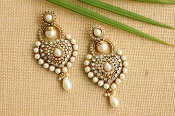 White onyx earrings 1