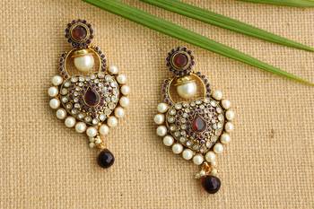 Purple onyx earrings 1