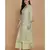 ANJU HARLEEN APPLE GREEN DOUBLE LAYER TUNIC WITH FARSHI
