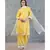 ANJU HARLEEN SUNSHINE YELLOW DOUBLE LAYER TUNIC WITH FARSHI AND DUPATTA
