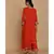 ANJU HARLEEN BURNT ORANGE STRAIGHT TUNIC WITH SHARARA AND DUPATTA