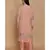 ANJU HARLEEN PEACH DOUBLE LAYER TUNIC WITH FARSHI