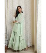 Sleeveless Tunic with Skirt and Overlay