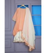 Flared Tunic With Sharara And Ruffle Dupatta