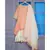 ANJU HARLEEN PEACH ASSYMETRICAL TUNIC WITH IVORY SHARARA AND DUPATTA