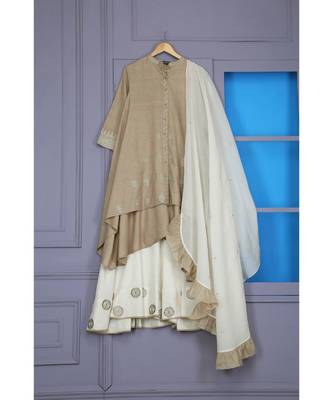 Flared Tunic With Sharara And Ruffle Dupatta 2