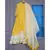 ANJU HARLEEN SUNSHINE YELLOW ASSYMETRICAL TUNIC WITH SHARARA AND DUPATTA