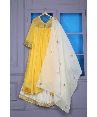 Flared Tunic With Farshi And Dupatta 2
