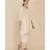 ANJU HARLEEN IVORY/PEACH ASYMMETRICAL TUNIC WITH FARSHI