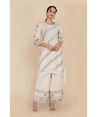 Assymetrical Kurta With Farshi 1