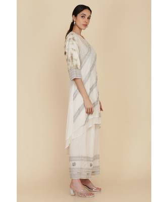 Assymetrical Kurta With Farshi 2