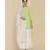 ANJU HARLEEN APPLE GREEN TUNIC WITH IVORY GHARARA