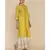 ANJU HARLEEN LIME GREEN STRAIGHT TUNIC WITH IVORY SHARARA AND DUPATTA WITH ZARI