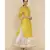 ANJU HARLEEN LIME GREEN STRAIGHT TUNIC WITH IVORY SHARARA AND DUPATTA WITH ZARI