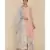 ANJU HARLEEN PEACH STRAIGHT TUNIC WITH ICE BLUE SHARARA AND DUPATTA WITH ZARI