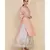 ANJU HARLEEN PEACH STRAIGHT TUNIC WITH ICE BLUE SHARARA AND DUPATTA WITH ZARI