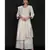 ANJU HARLEEN IVORY TUNIC FARSHI AND DUPATTA WITH CROSS