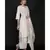 ANJU HARLEEN IVORY TUNIC FARSHI AND DUPATTA WITH CROSS