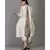 ANJU HARLEEN IVORY ASYMMETRICAL TUNIC WITH FARSHI AND DUPATTA