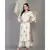 ANJU HARLEEN IVORY SIDE BANARASI KALI TUNIC WITH FARSHI AND DUPATTA