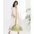 ANJU HARLEEN LIGHT PINK ASYMMETRICAL TUNIC WITH APPLE GREEN SHARARA AND DUPATTA