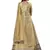 Yellow embroidered net salwar