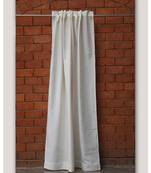 Self Textured White Rust Sheer Curtain