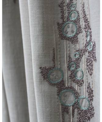 Hand embroidered Grey Sheer Curtain 4