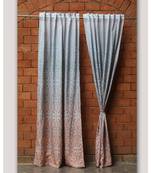 Digital Print Peach Curtain
