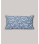 Zeba Digital print Blue Cushion Cover