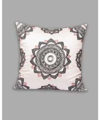 Zeba Embroidered White Cushion Cover 1