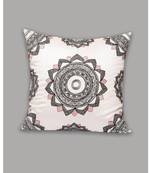 Zeba Embroidered White Cushion Cover