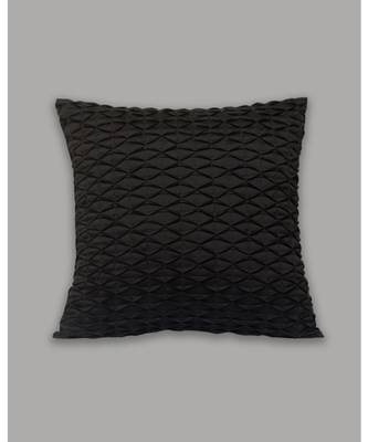 Zeba Pleating With Hand embroidery Black Cushion Cover 1