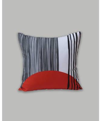 Zeba Digital print Rust Black Cushion cover 1