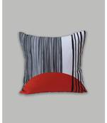 Zeba Digital print Rust Black Cushion cover