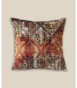 Zeba Digital print velvet Purple Green cushion cover