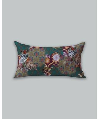 Zeba Digital print Green Cushion cover 1