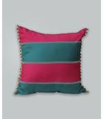 Zeba Digital print Green Pink Cushion cover