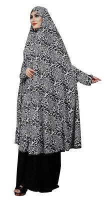 JSDC Animal Printed Viscose Lycra Chaderi Abaya Burqa for Women 3