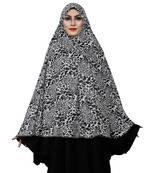 JSDC Women's Stitched Animal Printed Viscose Lycra Chaderi Hijab Makhna