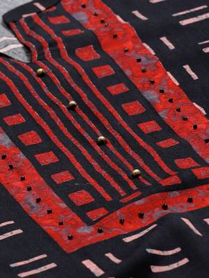 Black printed liva ethnic-kurtis 4