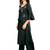 Dark-grey embroidered rayon kurtas-and-kurtis