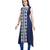 women Straight Embroidered Modal Blue Kurti