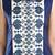women Straight Embroidered Modal Blue Kurti
