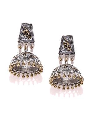 Silver jhumkas 3