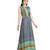 women Straight Printed Dupion Silk Brown Kurti