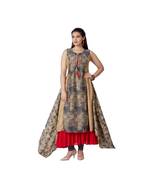 women Gold MODAL crepe quarter Sleeves Kurti