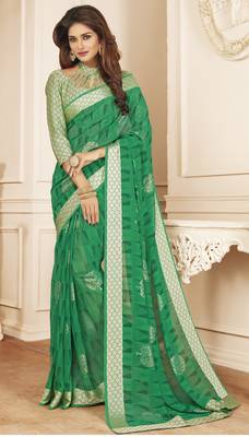Blue Brasso Partywear Saree 2