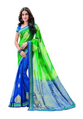 Festive Wear Brasso Printed Sari 2